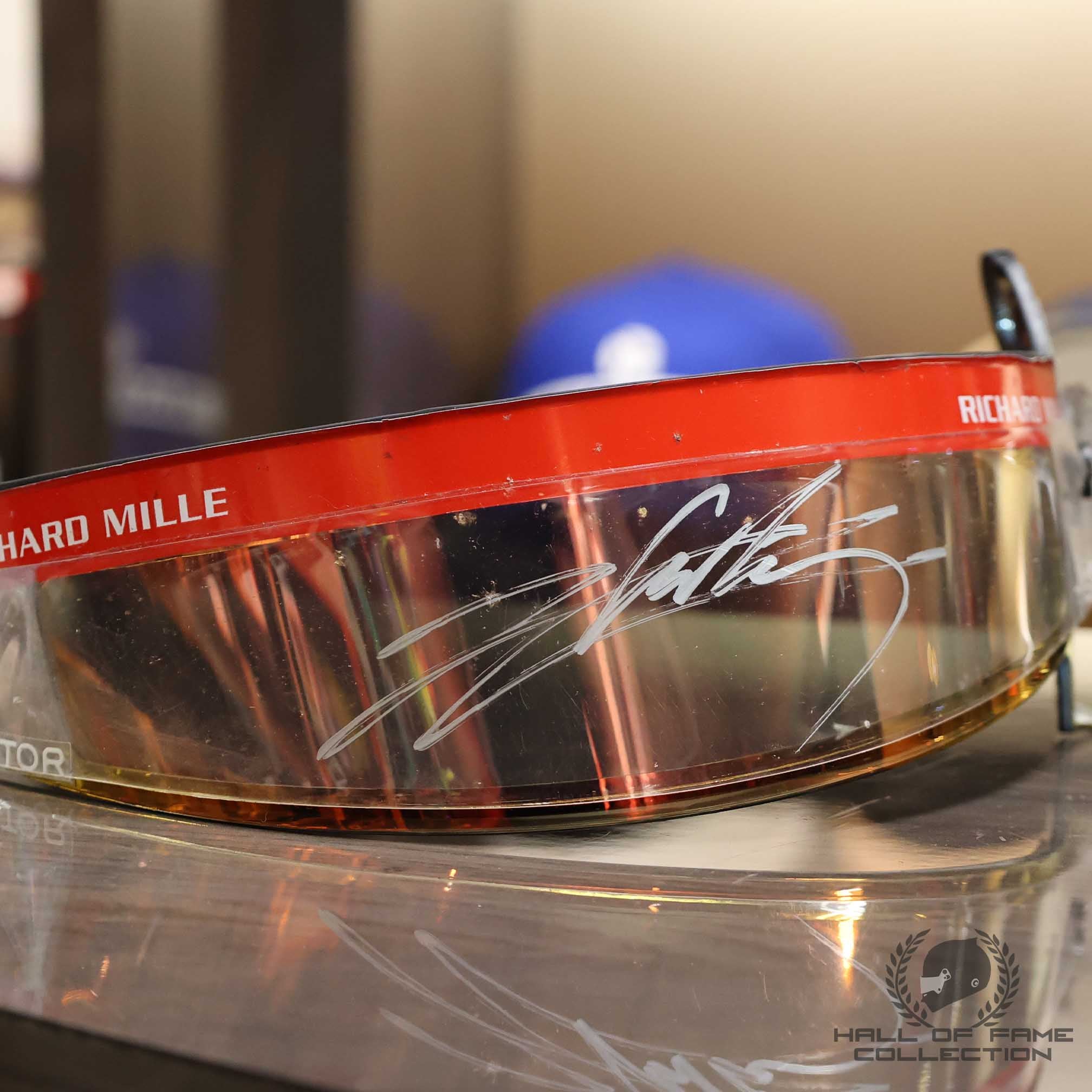 2023 Charles Leclerc Signed Race Used Scuderia Ferrari F1 Visor