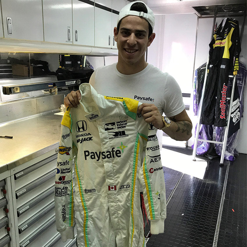 2017 Zachary Claman DeMelo Signed Race Worn IndyCar Debut Suit