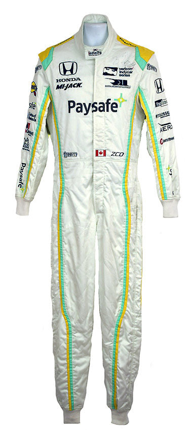 2017 Zachary Claman DeMelo Signed Race Worn IndyCar Debut Suit