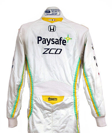 2017 Zachary Claman DeMelo Signed Race Worn IndyCar Debut Suit